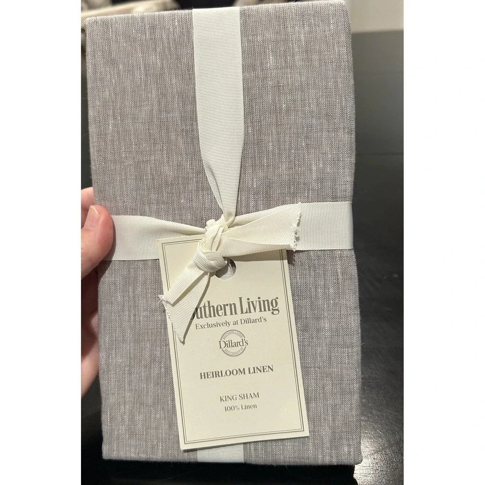New Southern Living Heirloom King Pillow Sham Gray 20
